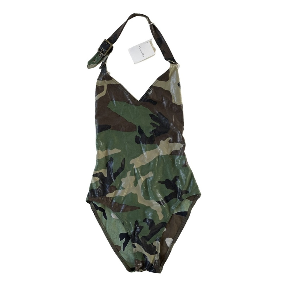 Auth VTG DIOR Camo One Piece Swimsuit w/ Original Tags